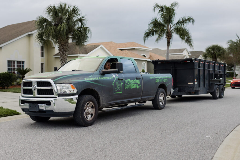The Cleaning Company crew completing a detailed post-construction clean
