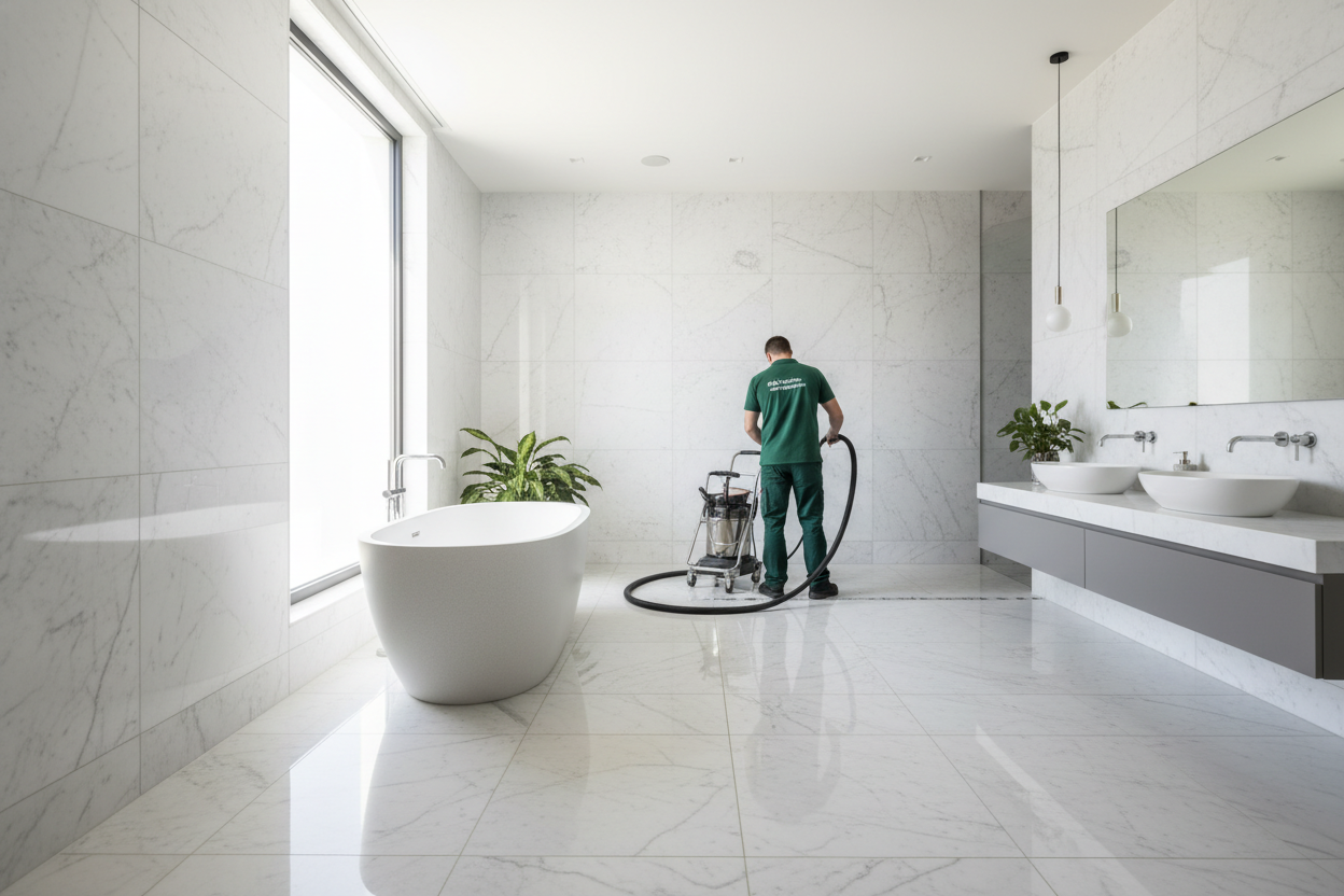 High-Pressure Extraction — Tile & Grout Cleaning